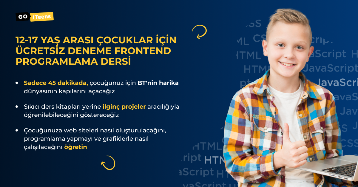 ÖN UÇ PROGRAMLAMA ÇEVRİMİÇİ KURSU